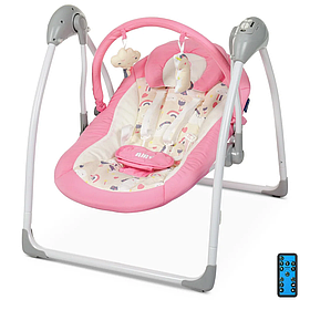Дитяча гойдалка-шезлонг El Camino Airy ME 1047 Рожевий (ME 1047 pink), в коробці