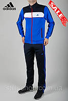 Мужской спортивный костюм Adidas (Адидас) (1238-5) производство турция, осенний весенний, Электрик