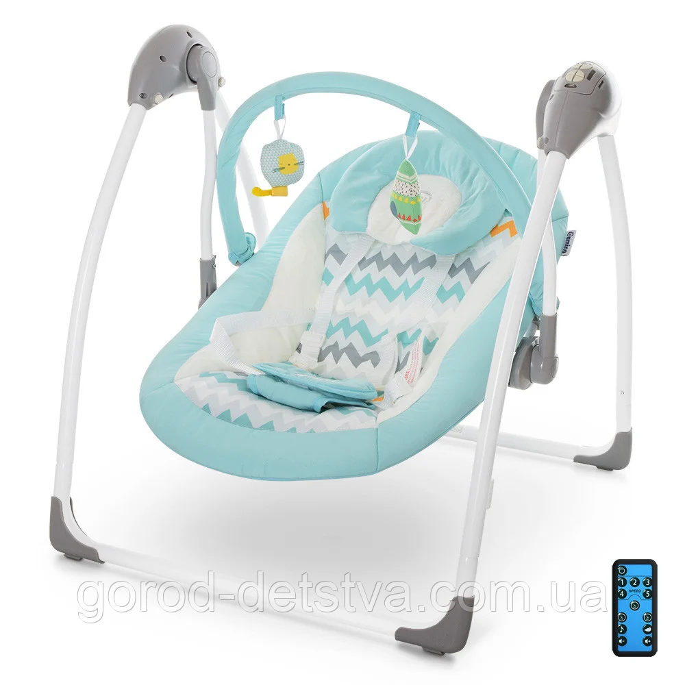 Колиска-гойдалка електрична EL Camino ME 1047 AIRY MINT, в коробці
