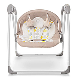 Колиска-гойдалка електрична EL Camino ME 1047 AIRY BEIGE, в коробці, фото 3