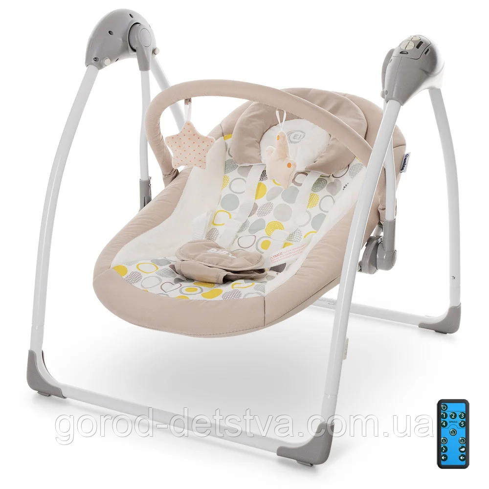 Колиска-гойдалка електрична EL Camino ME 1047 AIRY BEIGE, в коробці