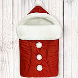 Хутровий конверт-чохол у коляску-санки, фото 3