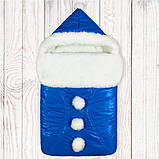 Хутровий конверт-чохол у коляску-санки, фото 4