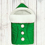 Хутровий конверт-чохол у коляску-санки, фото 2