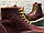 Чоловічі шкіряні високі черевики Red Wing темно-коричневого кольору (класичні осінь/зима), фото 4