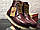 Чоловічі шкіряні високі черевики Red Wing темно-коричневого кольору (класичні осінь/зима), фото 5
