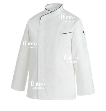 Біла чоловіча куртка для шеф-кухаря. Уніформа для кухарів