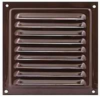 Решетка вентиляционная МВМ 125 коричневая, металлическая