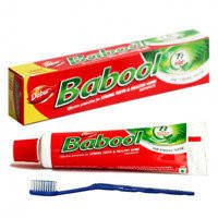 Зубна паста Babool (Dabur) + зубна щітка, 100 г