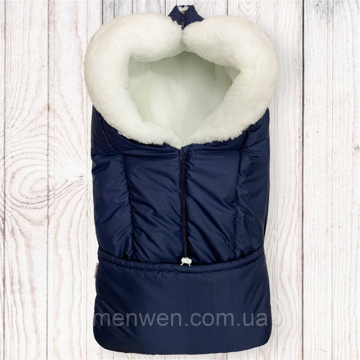 Зимовий конверт в коляску на хутрі під овчину, фото 1