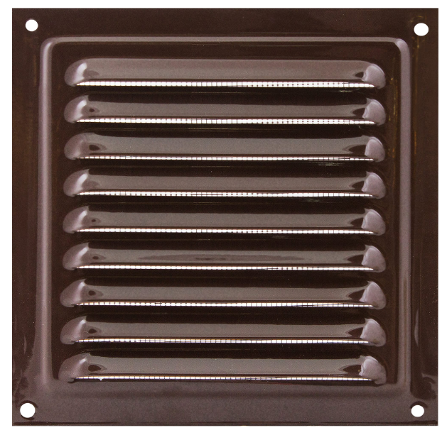 Решітка вентиляційна МВМ 250 коричнева, металева, фото 1