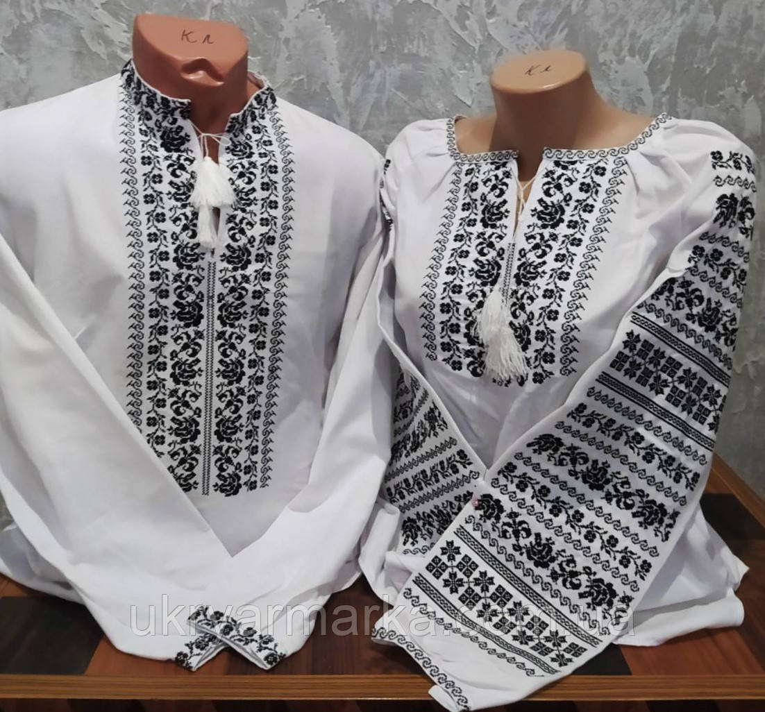 Парна вишиванка "Чорно-біла"