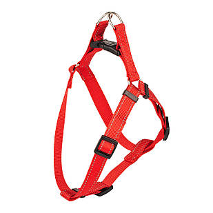 Шлея KARELINE з нейлону зі світловідбивною ниткою та пластиковою пряжкою 15 мм А:350-480 мм, В:400-570 мм