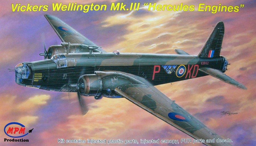 Пластикова модель 1/72 MPM 72542 Бомбардувальник Wellington Mk.III, фото 1