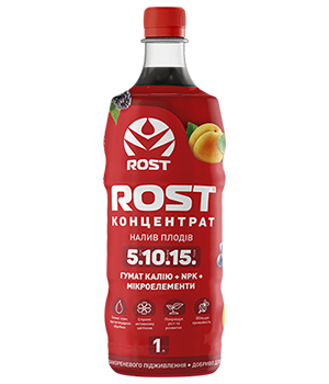 Зріст-концентрат Калійний NPK 5+10+15, 1 л — рідке добриво ROST, фото 2