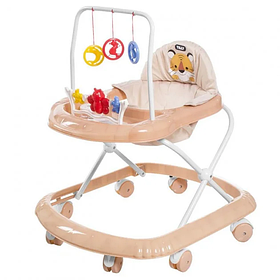 Каталка-ходунки-ігровий центр Baby Tilly Smile Beige T-4210 (ходунки, гойдалка, каталка), в коробці
