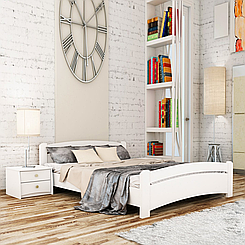 Ліжко дерев'яне двоспальне Венеція (бук)