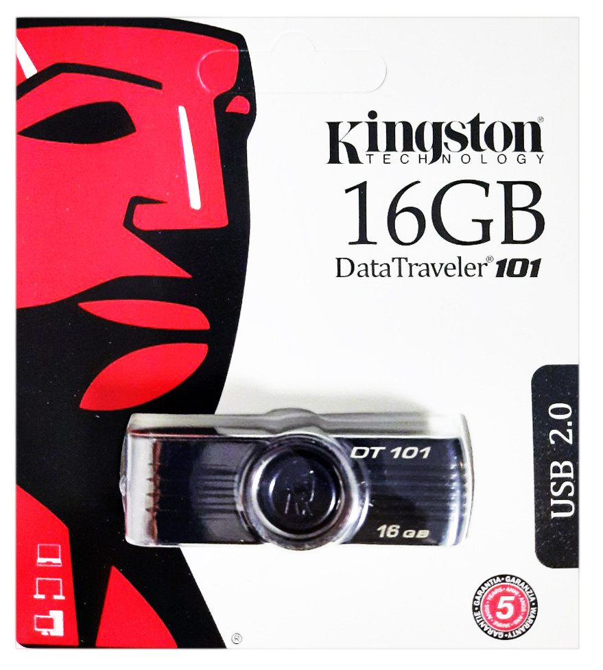 USB флеш King DT101 16Gb Black (DT101 G2) (Гарантія 3роки)