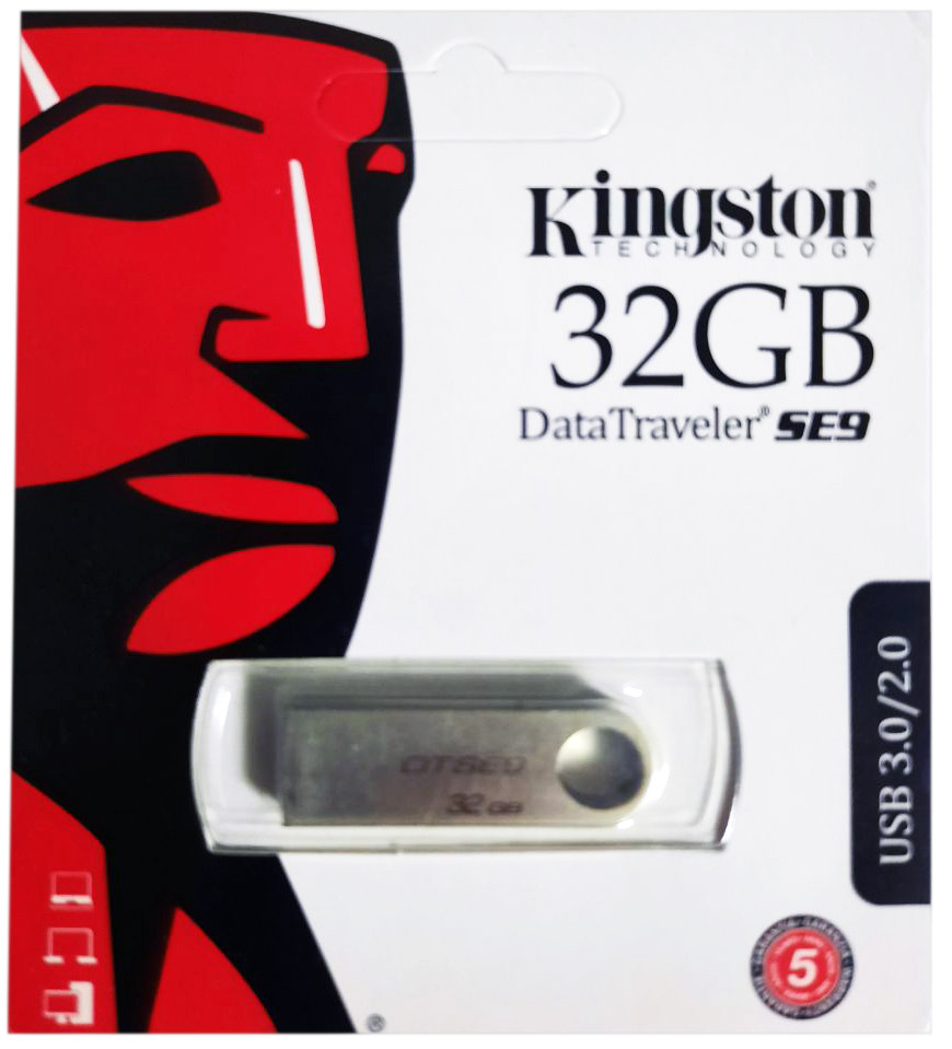 USB флеш накопичувач Kingston SE9 32Gb (DTSE9H) (Гарантія 3 роки), фото 1