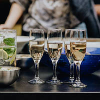 Набор классических бокалов для шампанского Pasabahce "Бистро" 190 мл 6 шт (44419)