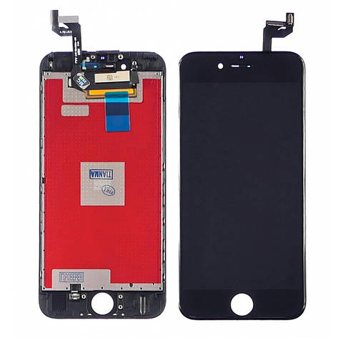 Дисплей (lcd екран) для Apple iPhone 6s з чорним тачскріном Tianma, фото 2