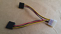 Переходник IDE Molex - 2x Sata