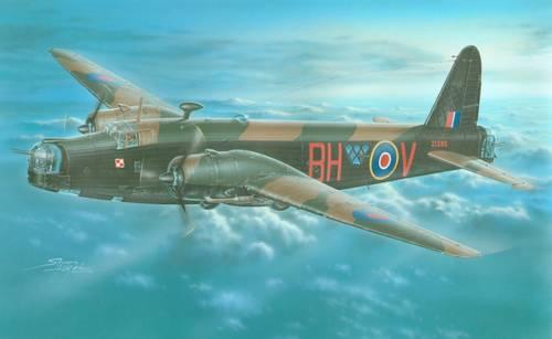 Пластикова модель 1/72 MPM 72555 Британський бомбардувальник Wellington Mk.IV "R-1830 Engines"