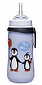 Поїльник з трубочкою Nip Straw Cup Пінгвінчики, 330 мл, світло-блакитний (35067), фото 2
