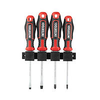 Набір викруток 4 од ( SL5.0*100мм, SL6.0*100мм, PH1*100мм, PH2*100мм), STORM INTERTOOL VT-3434