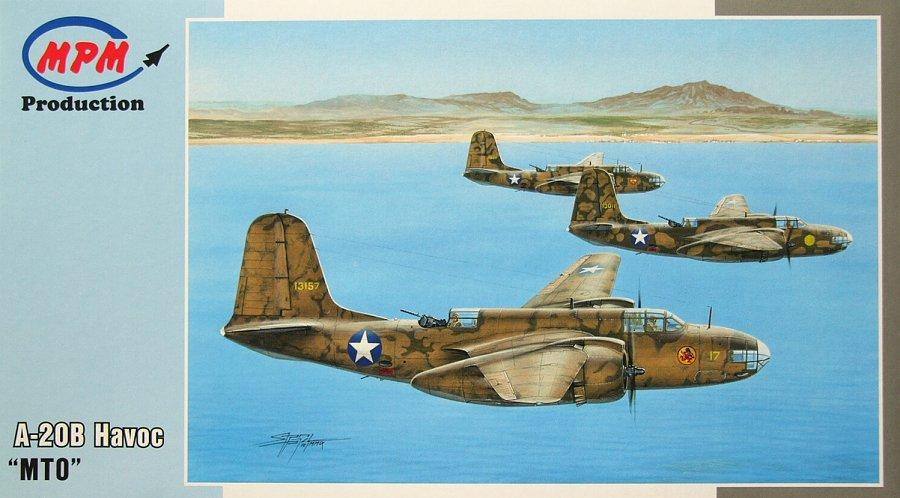 Пластикова модель 1/72 MPM 72557 Американський літак Douglas A-20B MTO, фото 1