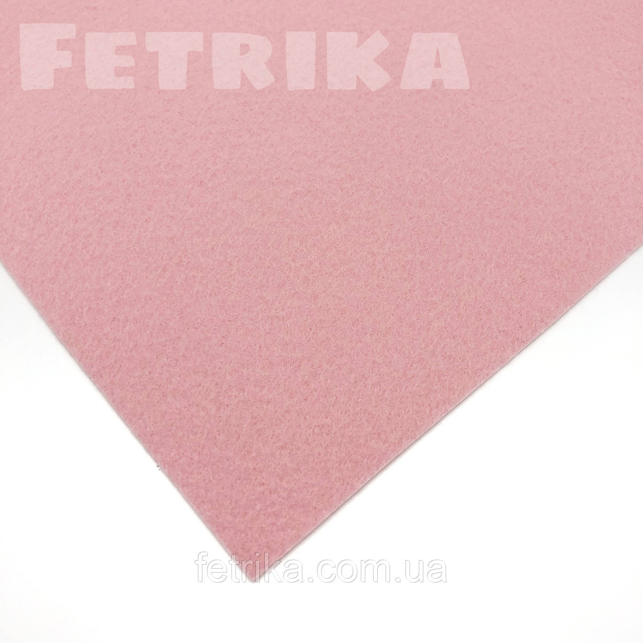 Фетр корейський жорсткий 1,2 мм, 20*30 см, ЗАПОРОШЕНО-РОЖЕВИЙ, № 907