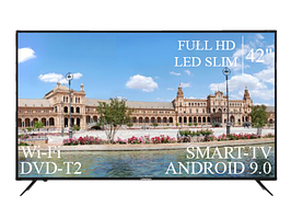 Сучасний Телевізор Liberton 42" Smart-TV+Full HD DVB-T2+USB Android 13.0
