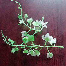 Гілочки декоративні Розмір 15 см, Листочки від 3 мм до 23 мм Паковання 25 шт Колір салатовий