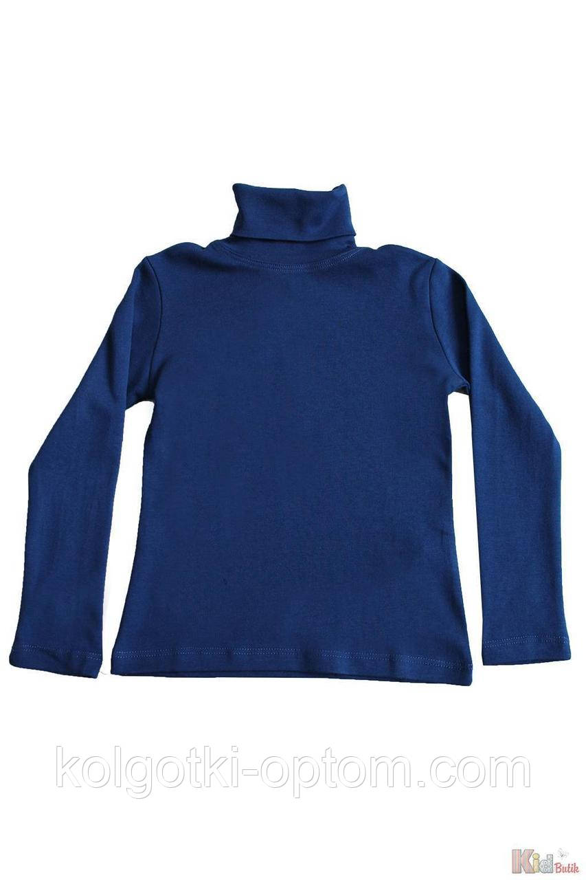 ОПТОМ Упаковка (158-164-170-176) Гольф кольору індиго базовий для старшої дівчинки-підлітка Lovetti 1111000001788, фото 1