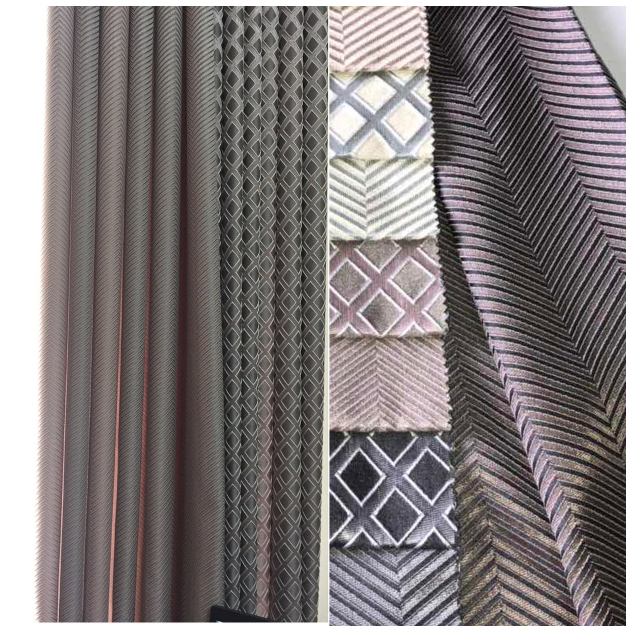 Шторы с Зигзагом. Ткань для Штор и Портьер Miray Зигзаг. Турецкая Ткань ...