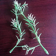 Гілочки маленькі декоративні Розмір 14 см, Упаковка 25 шт Колір салатовий з білим кінчиком