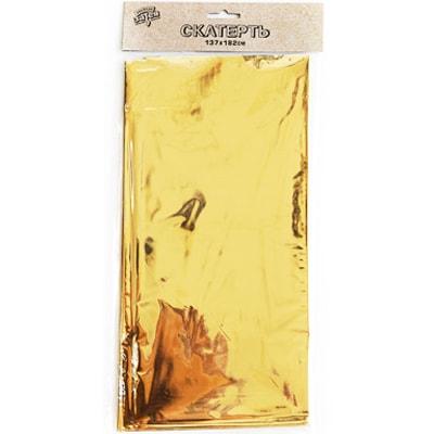 Скатертина стиль "Фольга", золота, 137*182 см, Скатерть "Золото" 1502-4694, фото 1