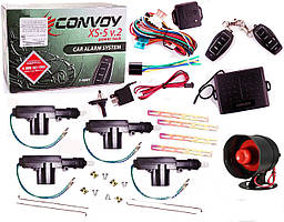 Авто сигналізація Convoy XS-5 v.2 і центральний замок плюс сирена комплект
