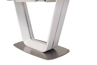 ТМL-770 стіл розкладний 160/200 см скло матовий білий TM Vetro Mebel, фото 2