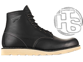 Зимові чоловічі черевики Red Wing USA Rover 6-inch boot 8424890 Black 2951 (иск. мех)