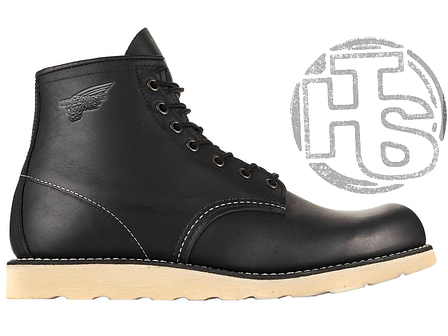 Зимові чоловічі черевики Red Wing USA Rover 6-inch boot 8424890 Black 2951 (иск. мех), фото 1