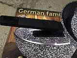 Сковорода German Family з гранітним покриттям кришкою з високими бортами 24*6.5 см, фото 7