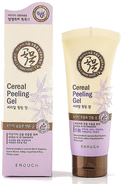 Очищаючий пілінг-гель для обличчя на основі злаків Enough 6 Grains Mixed Cereal Peeling Gel 150 мл