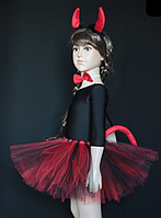 Костюм чортика ABC (ріжки, спідниця, метелик, хвіст)