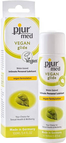 Лубрикант на водній основі Pjur Med Vegan glide 100 мл | Limon, фото 2