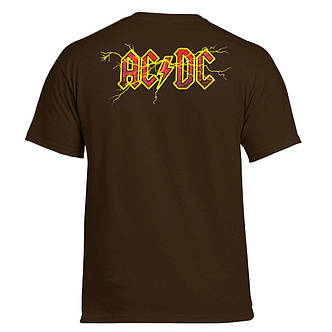 Футболка AC/DC Australia 1973 коричнева, фото 3