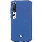 Чехол Silicone Case Full для Xiaomi Mi 10/10 Pro Blue, фото 2