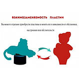 3D нічник "Сан і Мора" (ВОЛІЧНЕ ЗОБРАЖЕННЯ) 16 кольорів + пульт ДК 3DTOYSLAMP, фото 5