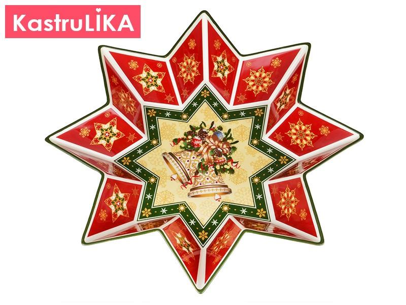 Новорічна посуд Lefard Christmas Collection блюдо 260мм 986-013