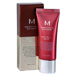 Доглядовий BB крем MISSHA M Perfect Cover BB Cream SPF 42 Pa+++/ №23 Natural Beige, 20 ml